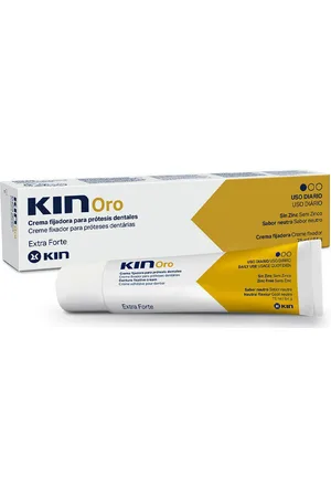 Kin Tratamiento corporal Oro Crema Fijadora Para Prótesis Dentales para mujer
