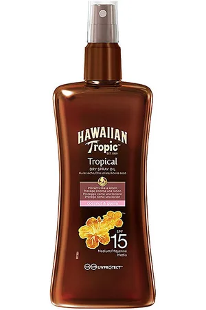 Hawaiian Tropic Protección solar Coconut Guava Dry Oil Spf15 Spray para mujer