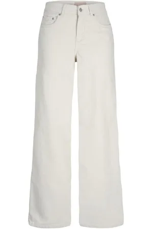 JJXX Pantalones 12217215 GELLY WIDE-BONW WHITE para mujer