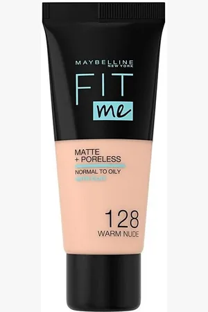 MAYBELLINE New York Base de maquillaje Fit Me Matte+poreless Foundation 128-warm Nude para mujer