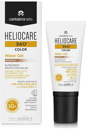 Heliocare Base de maquillaje 360° Color Protector Solar Con Color Aqua Gel Spf50+ para mujer