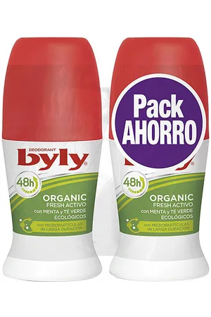 Byly Tratamiento corporal Organic Extra Fresh Desodorante Roll-on Lote para mujer
