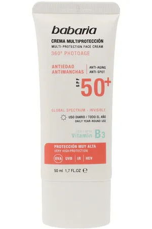 Babaria Protección solar Solar Multiproteccion Crema Antimanchas Spf50+ para mujer