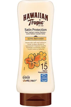 Hawaiian Tropic Protección solar Glowing Protection Ultra Radiance Sun Lotion Spf15 para mujer