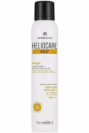 Heliocare Protección solar 360° Protector Solar Espuma Refrescante Corporal Spf5 para mujer