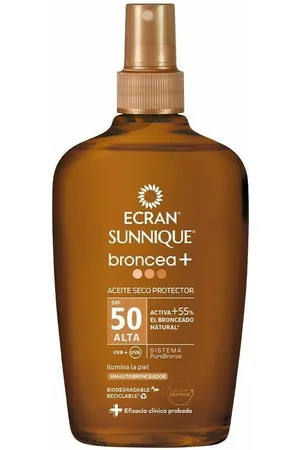 Ecran Protección solar Sunnique Broncea+ Aceite Vapo Spf50 para mujer