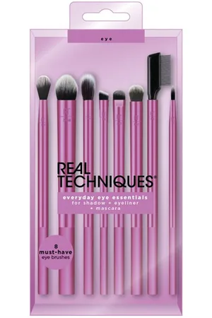 Real Techniques Pinceles Everyday Eye Essentials Lote para mujer