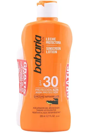 Babaria Protección solar Solar Aloe Vera Spf30 Leche Lote para mujer