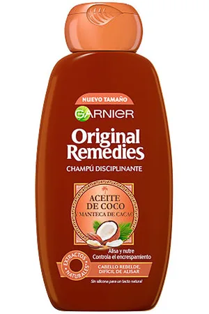 Garnier Champú Original Remedies Champú Aceite Coco Y Cacao para mujer