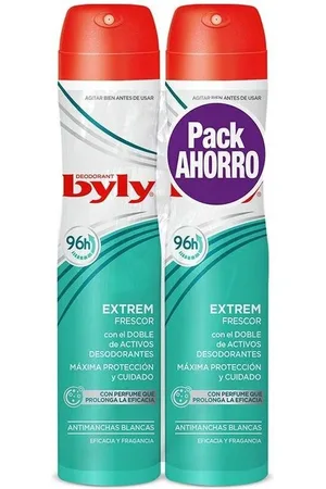 Byly Tratamiento corporal Extrem Frescor 96h Deo Vaporizador Lote 2 X para hombre