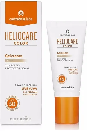Heliocare Protección solar Color Protector Solar Con Color Gel Crema Spf50 ligh para mujer