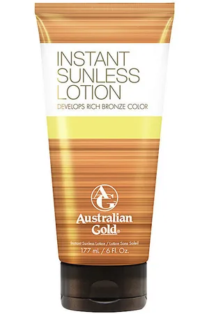 Australian Gold Protección solar Sunless Instant Rich Bronze Color Lotion para mujer