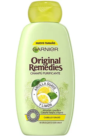 Garnier Champú Original Remedies Champú Arcilla Suave Y Limón para mujer