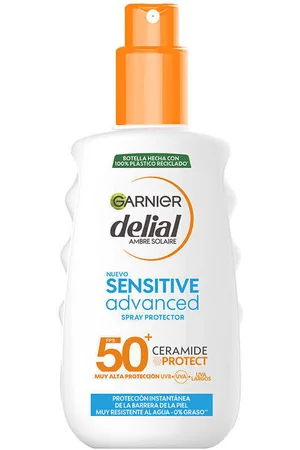 Garnier Protección solar Sensitive Advanced Spray Protector Spf50+ para mujer
