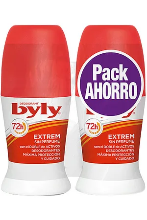 Byly Tratamiento corporal Extrem 72h Desodorante Roll-on Lote para mujer