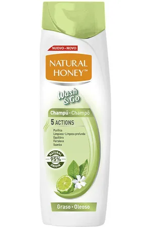 Natural Honey Champú Wash Go Champú Graso para mujer