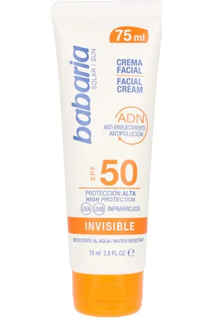 Babaria Protección solar Solar Adn Invisible Crema Solar Facial Spf50 para mujer