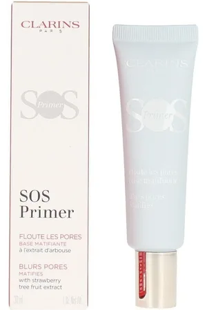 Clarins Base de maquillaje Sos Primer Prebase matificante para mujer
