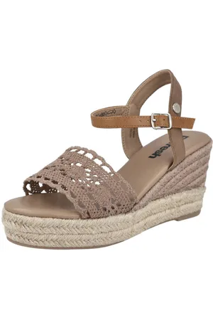 REFRESH 170514 Sandalias Alpargatas Mujer Beige