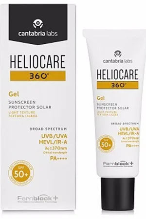 Heliocare Protección solar 360º Protector Solar Gel Textura Ligera Spf50+ para mujer