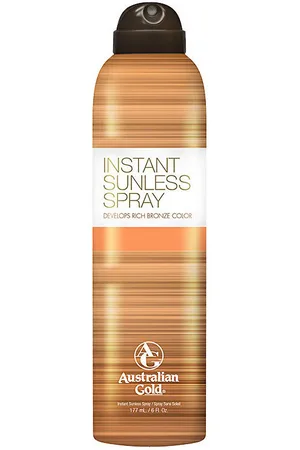 Australian Gold Protección solar Sunless Instant Rich Bronze Color Spray para mujer