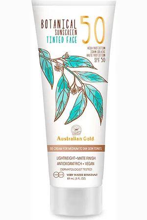 Australian Gold Maquillage BB & CC cremas Botanical Spf50 Tinted Face medium-tan para mujer