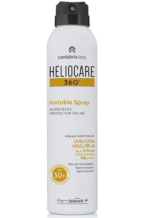 Heliocare Protección solar 360º Invisible Protector Solar Spray Spf50+ para mujer