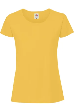 Fruit Of The Loom Camiseta manga larga Iconic Premium para mujer