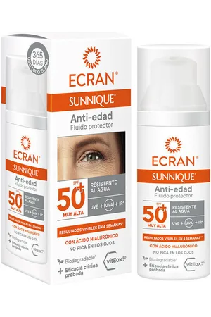 Ecran Protección solar Sunnique Anti-edad Facial Spf50+ para mujer