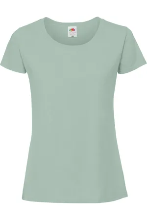 Fruit Of The Loom Camiseta manga larga Iconic Premium para mujer