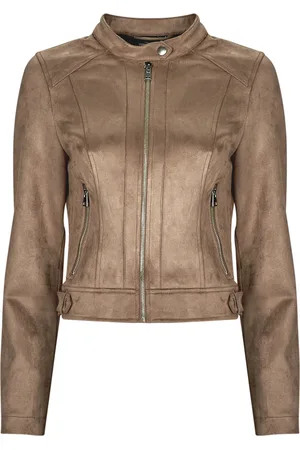 VERO MODA Cazadora de cuero VMJOSE MARI SHORT FAUX SUEDE JACKET BOOS para mujer