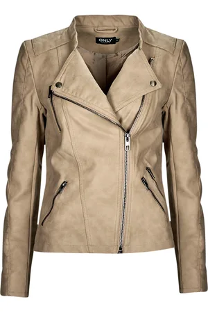 ONLY Cazadora de cuero ONLAVA FAUX LEATHER BIKER OTW para mujer