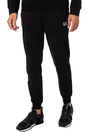 Pantalones de chándal con logotipo para hombre en negro