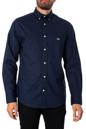 GANT Camisa manga larga Camisa de popelina regular para hombre