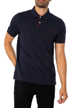 GANT Polo Polo regular de piqué en contraste para hombre