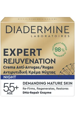 DIADERMINE Antiedad & antiarrugas Expert Rejuvenecedor Piel Madura Crema Noche para mujer