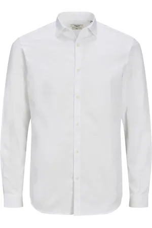 JACK & JONES Camisa manga larga 12201905 JPRBLACARDIFF SHIRT LS NOOS WHITE para hombre