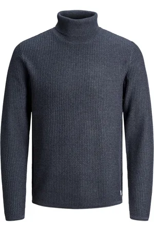 JACK & JONES Jersey 12222265 JPRBLUCARLOS KNIT ROLL NECK LN PLS MOOD INDIGO para hombre