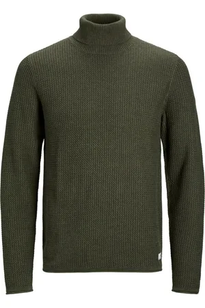 JACK & JONES Jersey 12222265 JPRBLUCARLOS KNIT ROLL NECK LN PLS OLIVE NIGHT para hombre