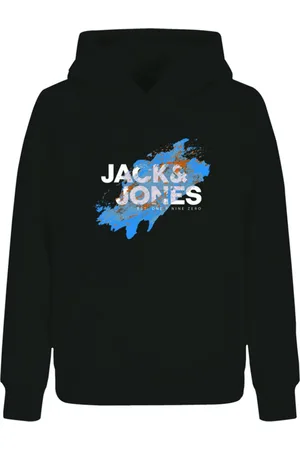 JACK & JONES Jersey 12237210 JJNELSON SWEAT HOOD JNR BLACK para niño