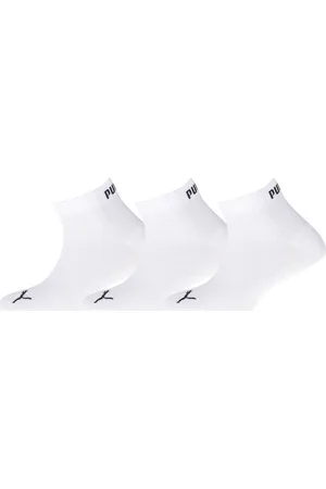 PUMA Calcetines UNISEX QUARTER PLAIN 3P para mujer