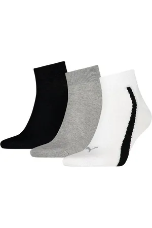 PUMA Calcetines UNISEX LIFESTYLE QUARTER 3P para mujer