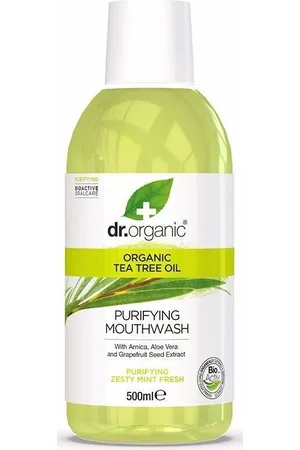 Dr Organic Tratamiento corporal Bioactive Organic Tea Tree Enjuage Bucal para mujer