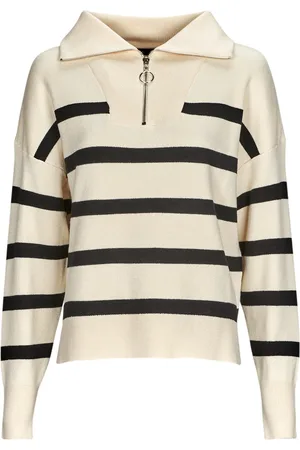 VERO MODA Jersey VMSABA STRIPE LS HIGHNECK BLOUSE GA NOOS para mujer