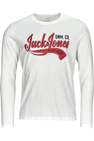 JACK & JONES Camiseta manga larga JJELOGO TEE LS O-NECK 2 COL AW23 SN para hombre