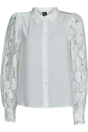 VERO MODA Camisa VMCABENA L/S SHIRT WVN BTQ para mujer