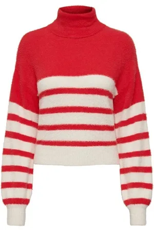 ONLY Jersey 15267889 PIUMO-POPPY RED para mujer