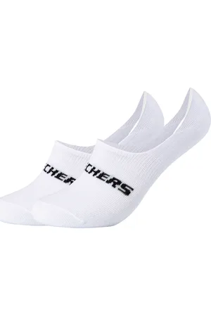 Skechers Calcetines altos 2PPK Mesh Ventilation Footies Socks para mujer