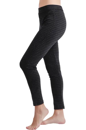 Admas Pantalones Pantalón elástico Pata Gallo para mujer