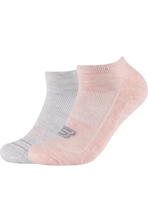 Skechers Calcetines 2PPK Basic Cushioned Sneaker Socks para mujer